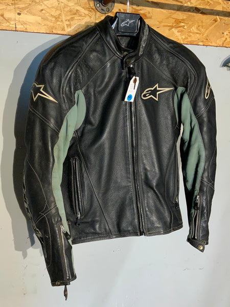 AlpineStars leather jacket w liner Moto Guild